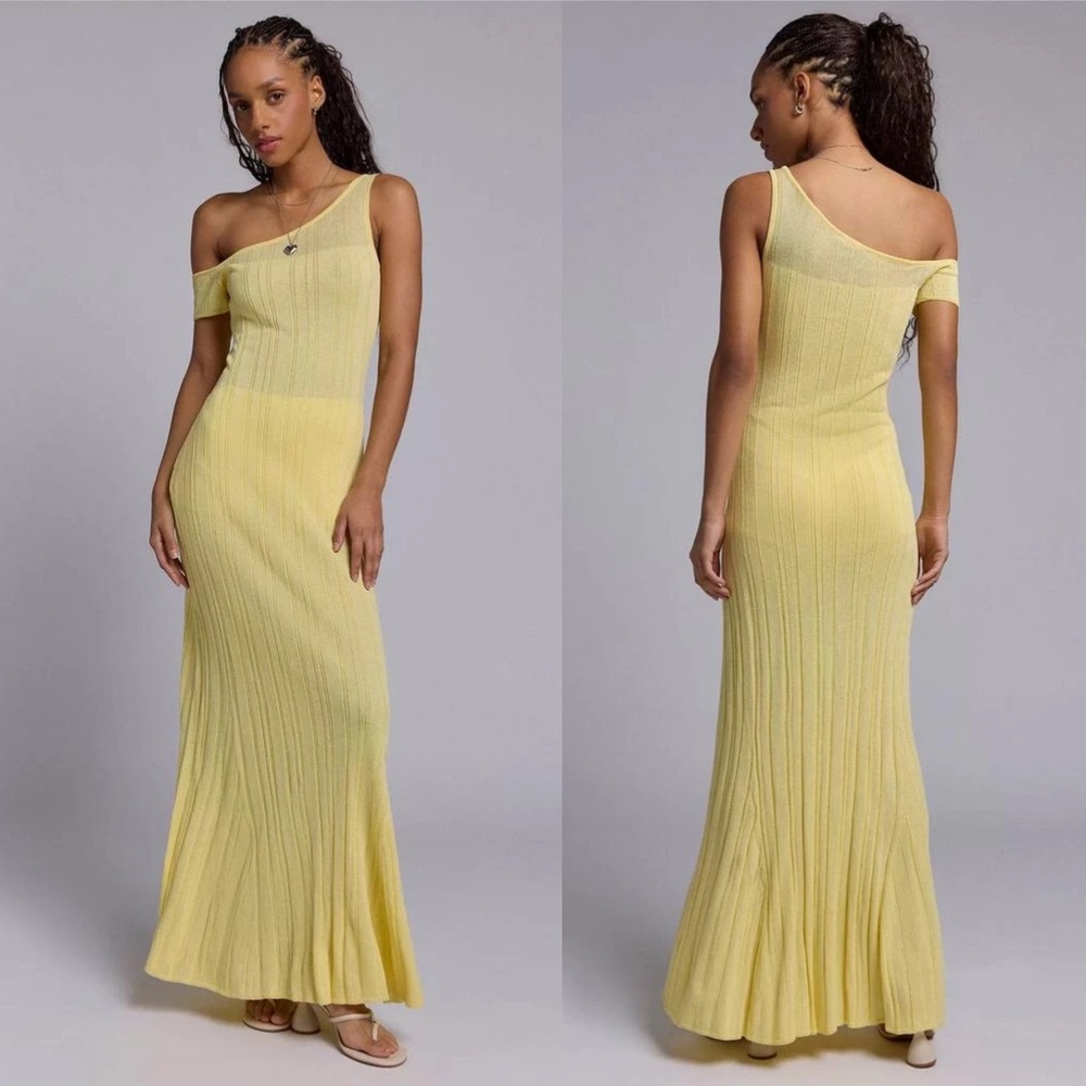 NWT AFRM Hoda Maxi Dress Buttercup Sz XS
